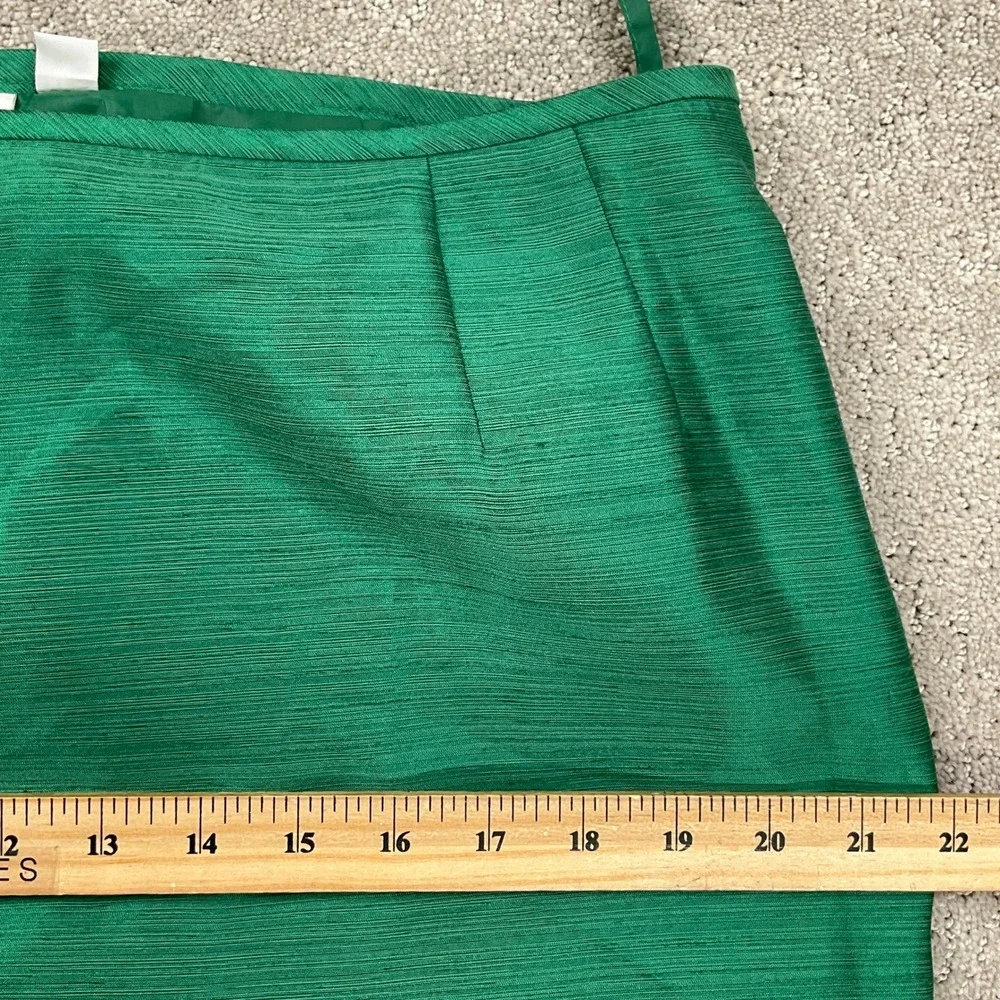 LE SUIT ESSENTIALS Skirt Set Womens Blazer 12 Skirt 16 Green Holiday‎ 2pc Flaws